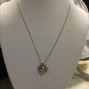 Heart Shaped Diamond Necklace